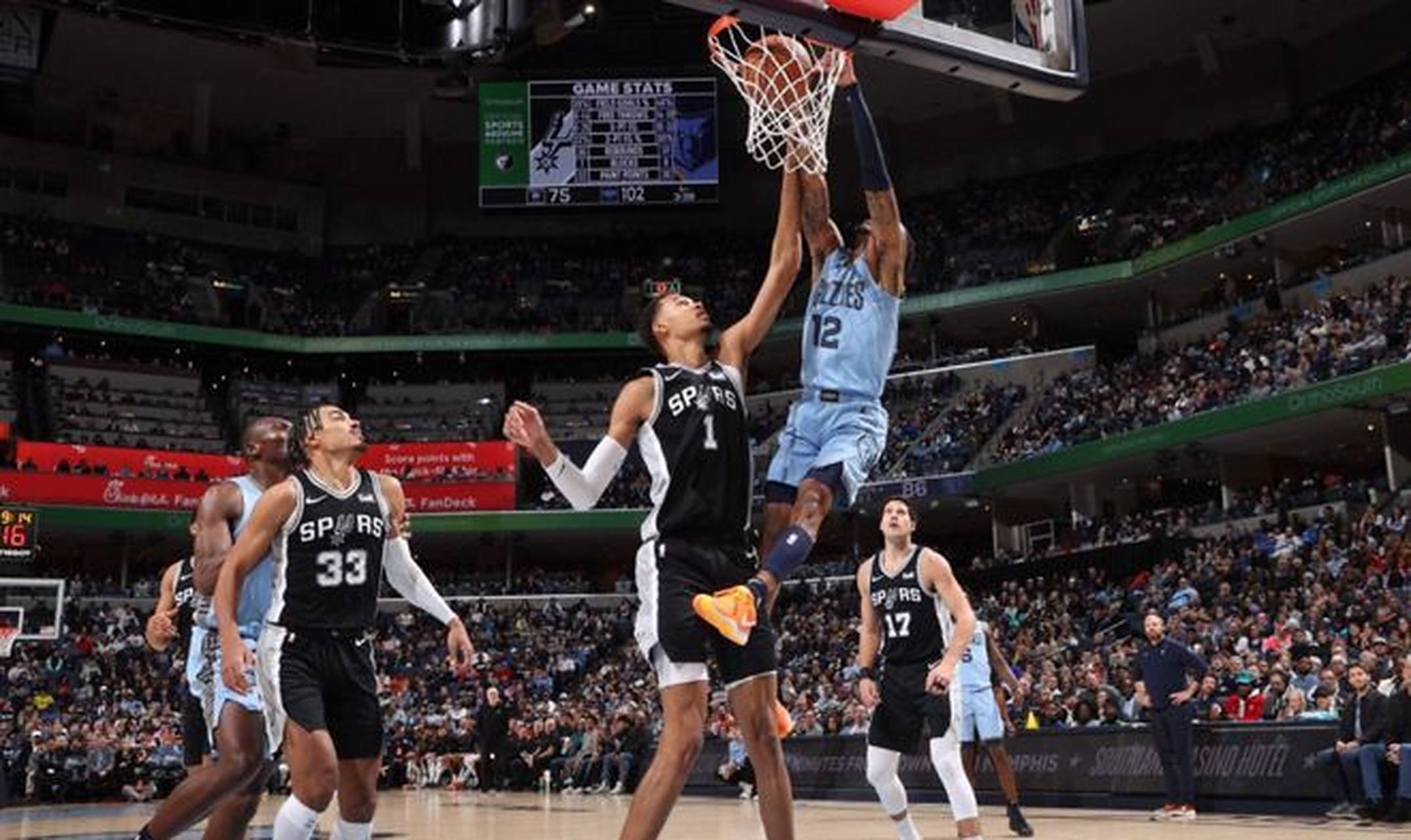 九游体育-灰熊再胜马刺，取得四连胜