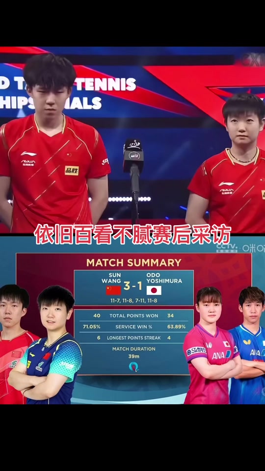 关于乒乓球赛后采访曝光，内幕引发热议的信息
